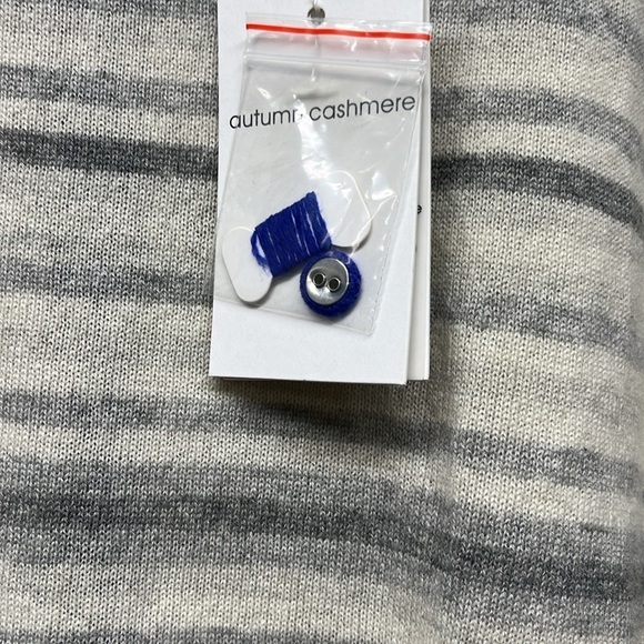 NEW AUTUMN CASHMERE Striped Cashmere Sweater sz small - Picture 4 of 8